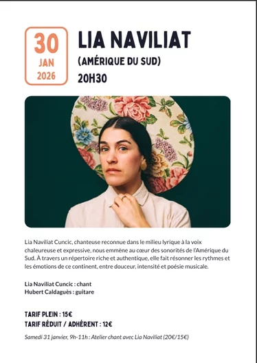 Thalica Home Concerts : Lia Naviliat (Amérique du Sud)