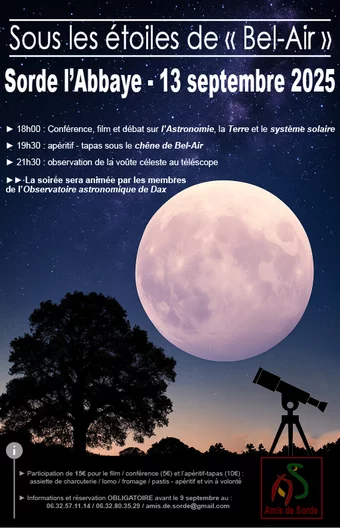 Soirée astronomie: Sous les étoiles de Bel-Air