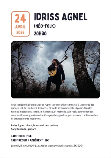 Thalica Home Concerts : Idriss agnel (néo-folk)