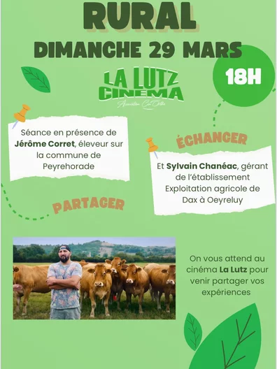 Projection du film "Rural" et échanges