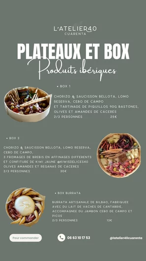 L'atelier 40- Cuarenta installera son corner éphémère chez les gourmandises de Nicolas