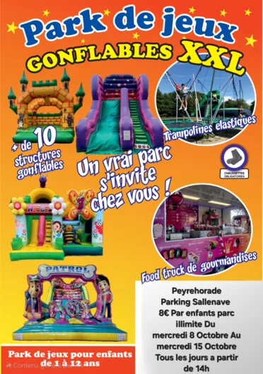 Parc de jeux gonflables géant