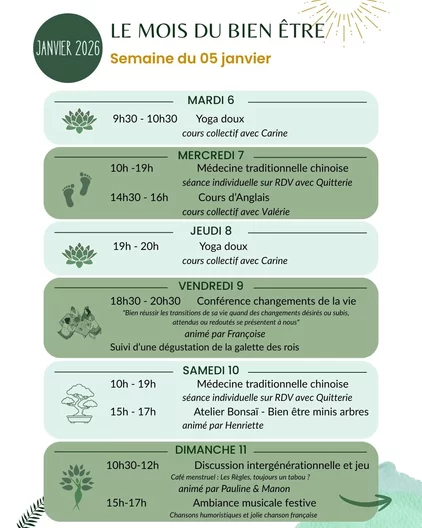 Le mois du bien-être