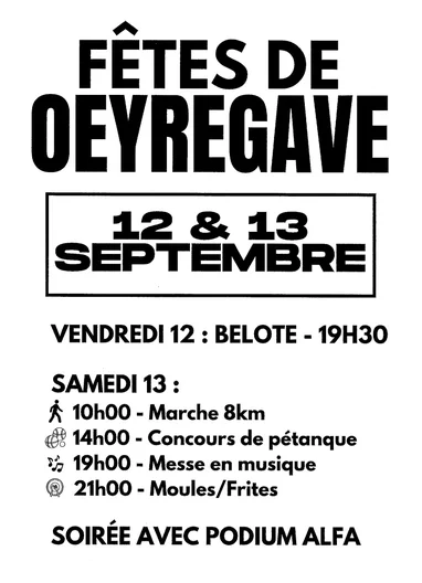Fêtes de Oeyregave