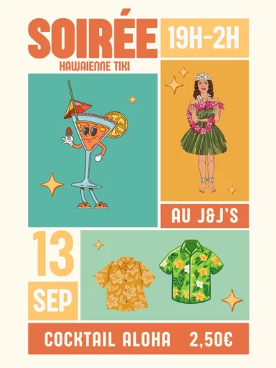 Soirée Hawaienne tiki