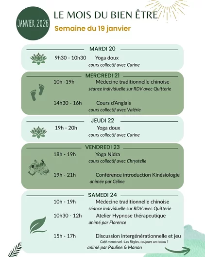 Le mois du bien-être