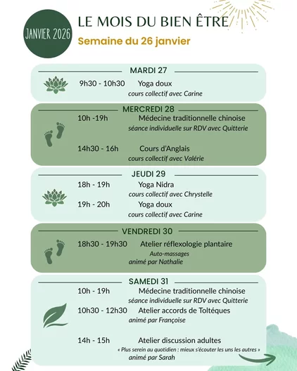 Le mois du bien-être