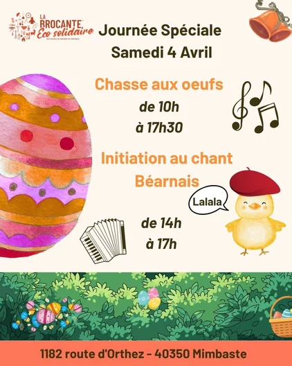 Journée chasse aux oeufs et chants béarnais