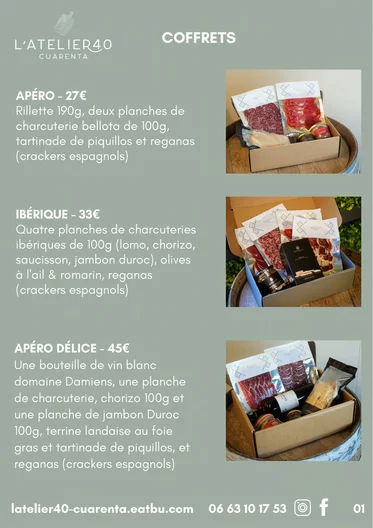 L'atelier 40- Cuarenta installera son corner éphémère chez les gourmandises de Nicolas